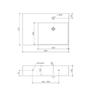 Oliveri Munich MU005WH wall-hung basin dimensions