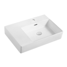 Oliveri Munich MU005WH wall-hung basin with left-hand shelf