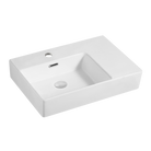 Oliveri Munich MU006WH wall-hung basin with right-hand shelf