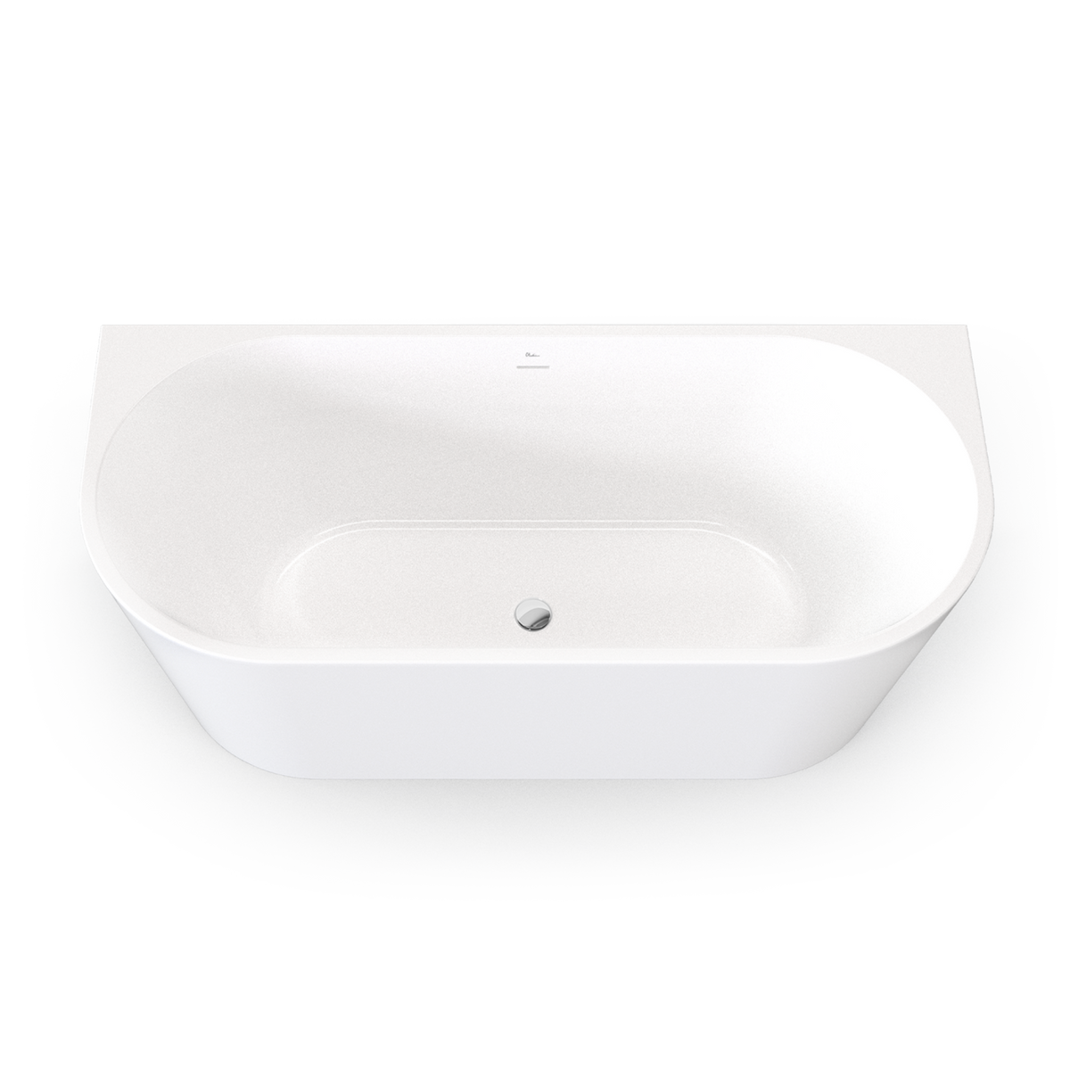 Oliveri Naples NA1700BTW-OF back-to-wall bath side view
