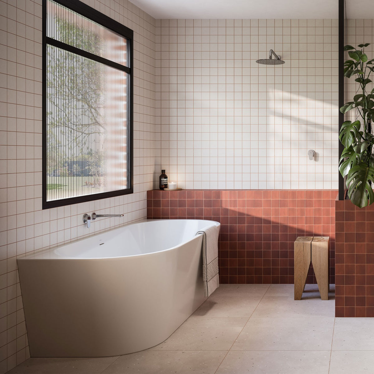 Oliveri Naples NA1700BTW-OF back-to-wall bath lifestyle image