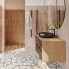 Oliveri VE6595MB Venice Heated Vertical Towel Rail bathroom setting