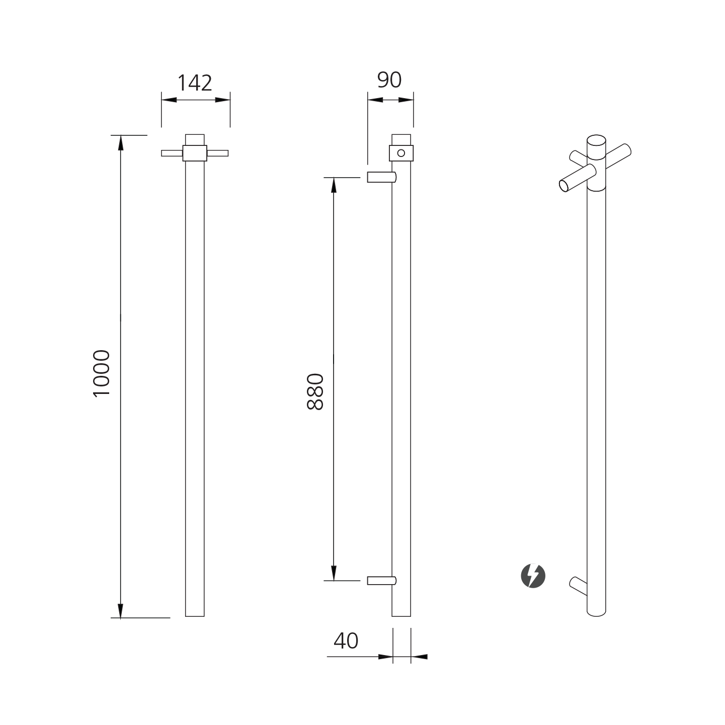 Oliveri VE6595SS dimensional diagram