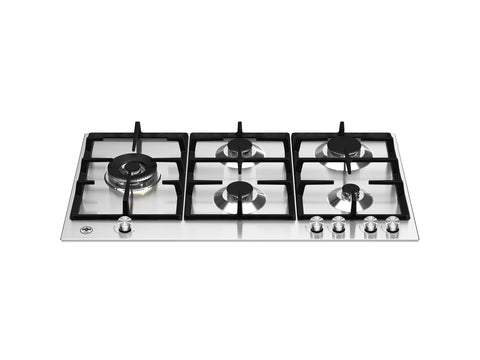 La Germania P905LLAGX Futura 90cm Stainless Steel Gas Cooktop with Five Burners
