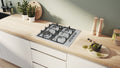 Bosch PBH6B5K90A Series 6 Stainless Steel 60cm Wide Gas Cooktop