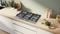 Bosch PCS7A5I90A Series 6 Stainless Steel 75cm Wide Gas Cooktop