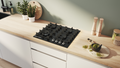 Bosch PNK6B6K40A Series 6 Black Glass 60cm Wide Gas Cooktop