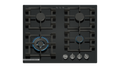 Bosch PNK6B6K40A Series 6 Black Glass 60cm Wide Gas Cooktop