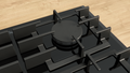 Bosch PRS9A6H40A Series 8 Black Glass 90cm Wide Gas Cooktop