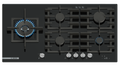 Bosch PRS9A6H40A Series 8 Black Glass 90cm Wide Gas Cooktop
