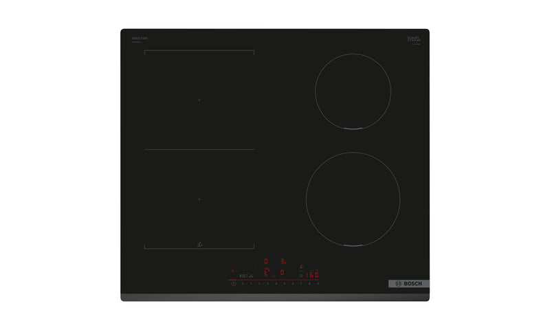 Bosch PVS631HC1H Series 6 Black Glass 60cm Wide Induction Cooktop
