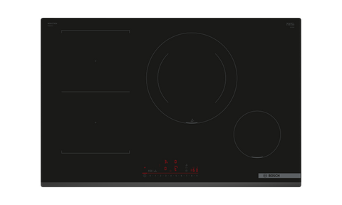 Bosch PVS831HC1H Series 6 Black Glass 80cm Wide Induction Cooktop