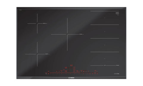 Bosch PXV890DV5E Series 8 Black Glass 80cm Wide Flex Induction Cooktop