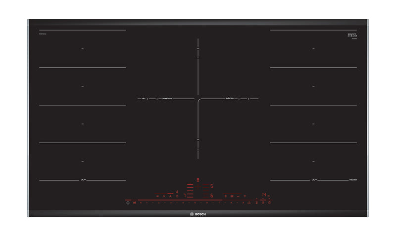 Bosch PXV975DV1E Series 8 Black Glass 90cm Wide Flex Induction Cooktop