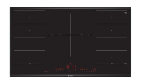 Bosch PXV975DV1E Series 8 Black Glass 90cm Wide Flex Induction Cooktop