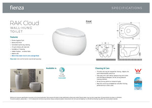 RAK Ceramics 750050MW Wall-Hung Toilet Suite