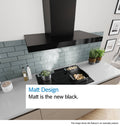 Bosch DWB95CC60A Series 4 Matte Black 90cm Wide Wall Mounted Canopy Rangehood