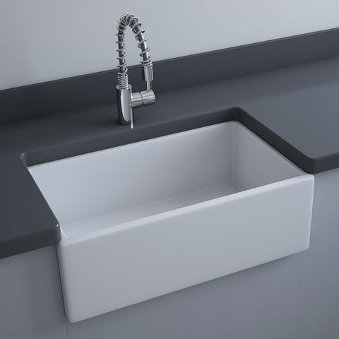 Fienza RKS115 RAK Stella 75.5cm Wide Medium Single Bowl Butler Sink