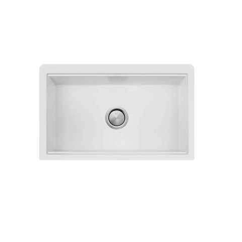 Oliveri ST-BL1584U Santorini Black Farmhouse Undermount Sink