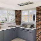 Sirius SL920FRESCO1200 Stella undermount rangehood over an outdoor BBQ