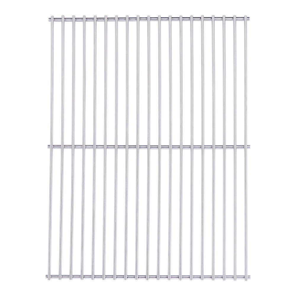 Smart 8A02401001 stainless steel open grill plate, top view, with parallel stainless steel rods