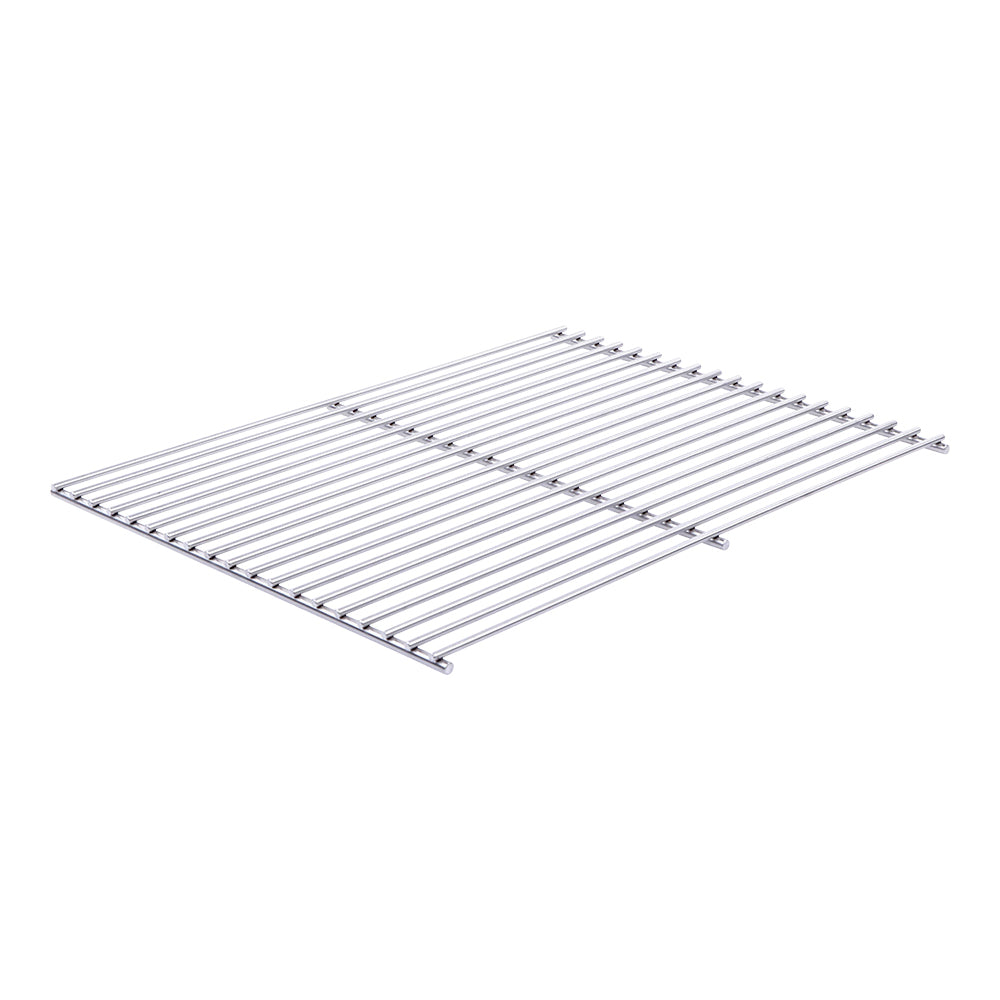 Smart 8A02401001 stainless steel open grill plate shown from a corner angle