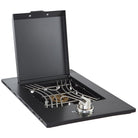 Smart SMA-DSG0010-BLK drop-in side burner in black with lid open