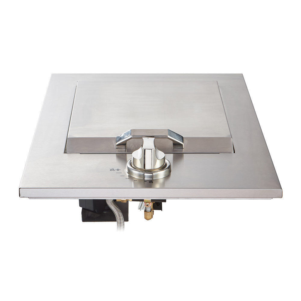 Smart SMA-DSG0010-SS drop-in side burner front view with lid closed