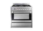 Technika TU950TLE8 90cm Dual Fuel Upright Cooker in stainless steel