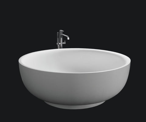 Kaskade VX22-1500 Aylin Round Freestanding Stone Bath