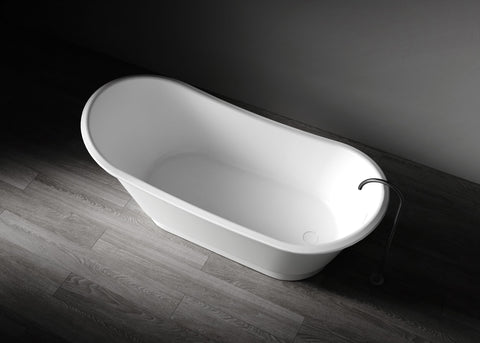 Kaskade VX110-1700 Naomi Freestanding Slipper Stone Bath with Overflow