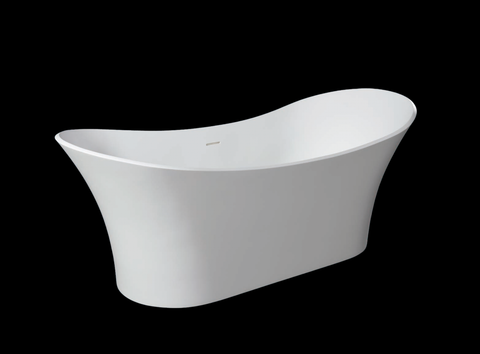 Kaskade VX32-1725 Freestanding Stone Bath with Overflow