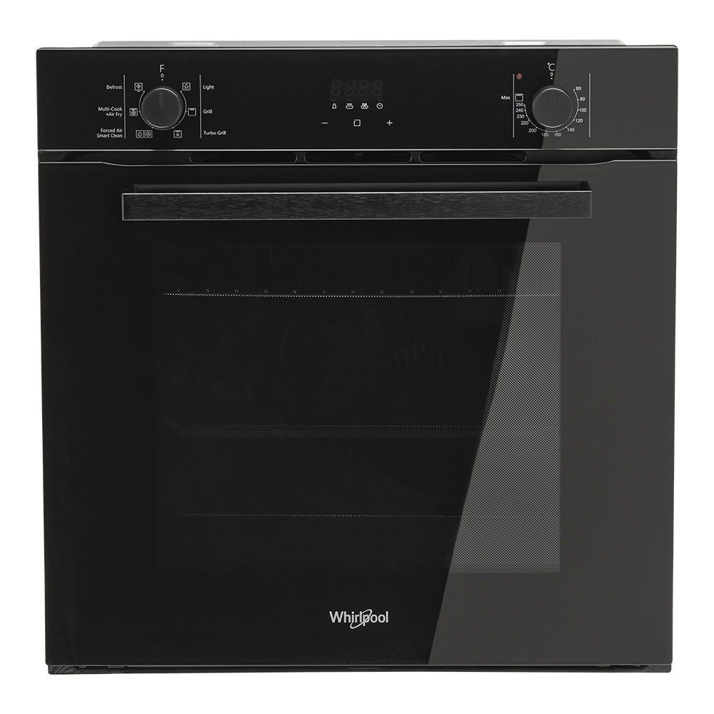 Whirlpool W3OMK55HR0BC 60cm Built-In Multi-Function Oven with Air Fry in Black