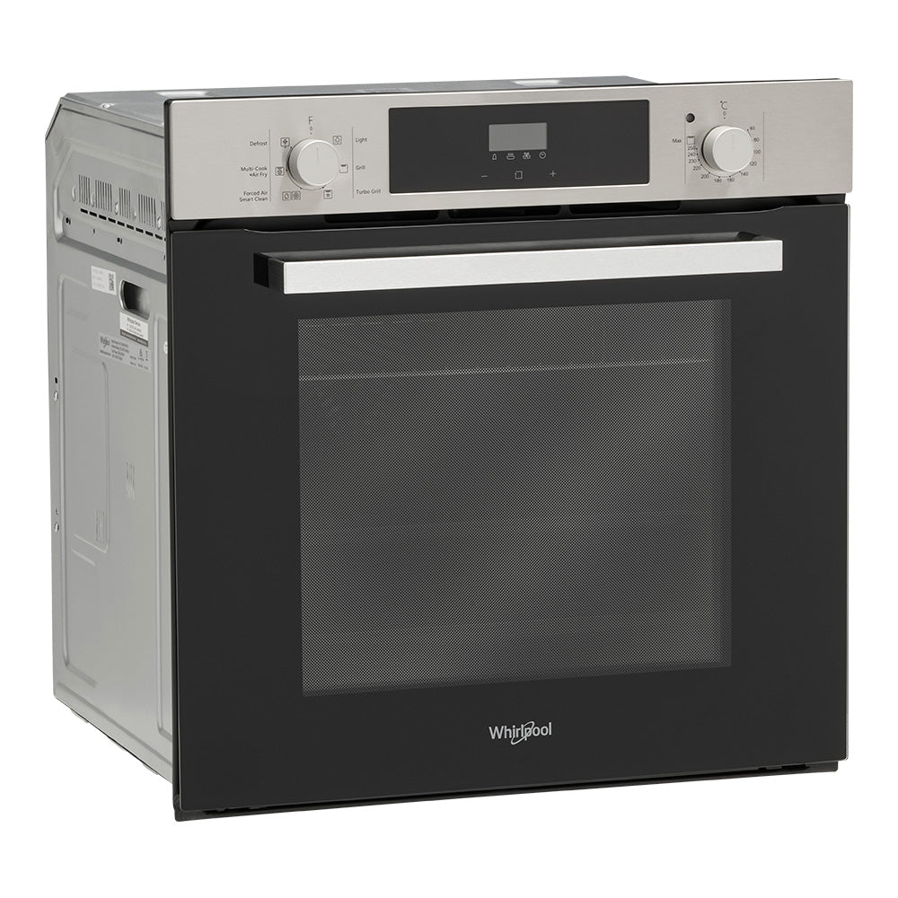 Whirlpool W3OMK55HR0XC stainless steel 60cm oven front view