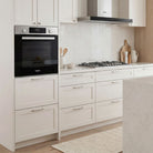 Whirlpool W3OMK55HR0XC stainless steel oven installed in a kitchen