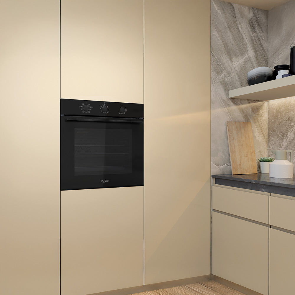Whirlpool W4OMK381HU0BA 60cm built-in multi-function oven in black