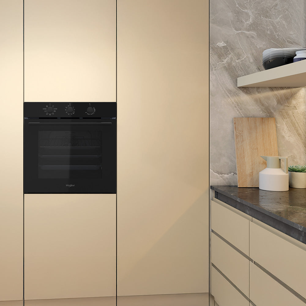 Whirlpool W4OMK381HU0BA 60cm built-in multi-function oven in black