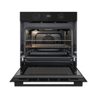 Whirlpool W4OMK581HU1BAUS black 60cm oven front view with door open