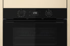 Whirlpool W4OMK581HU1BAUS oven control panel with push knobs and digital display