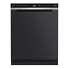 Whirlpool WDBU3I4PBSAU 60cm 14 place setting built-under dishwasher in black - front view