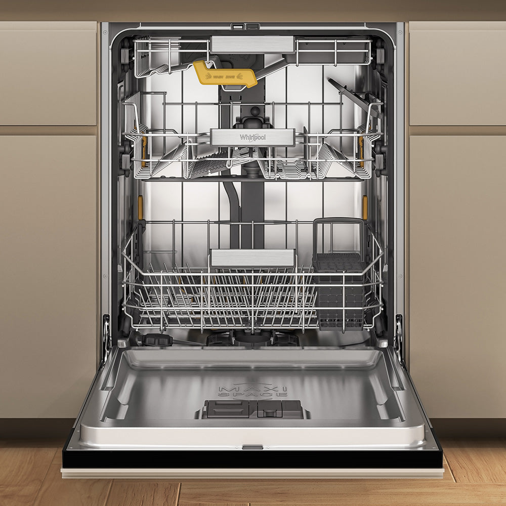 Whirlpool WDFS3I4PBSAU freestanding dishwasher in black - view 3