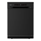 Whirlpool WDFS3R4OBSAU 60cm 14 Place Setting Freestanding Dishwasher in Black - front view