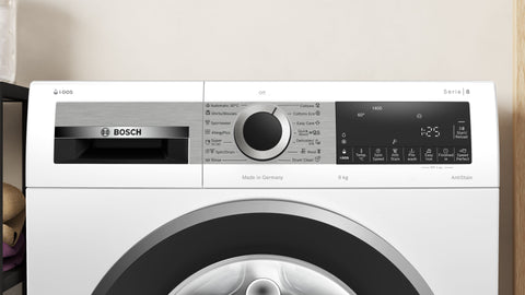 Bosch WGG244A0AU Series 8 White 9kg Front Loader Washing Machine