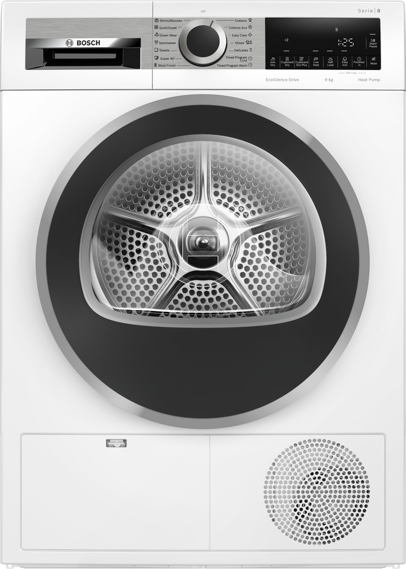 Bosch WQG24201AU Series 8 9kg Heat Pump Tumble Dryer