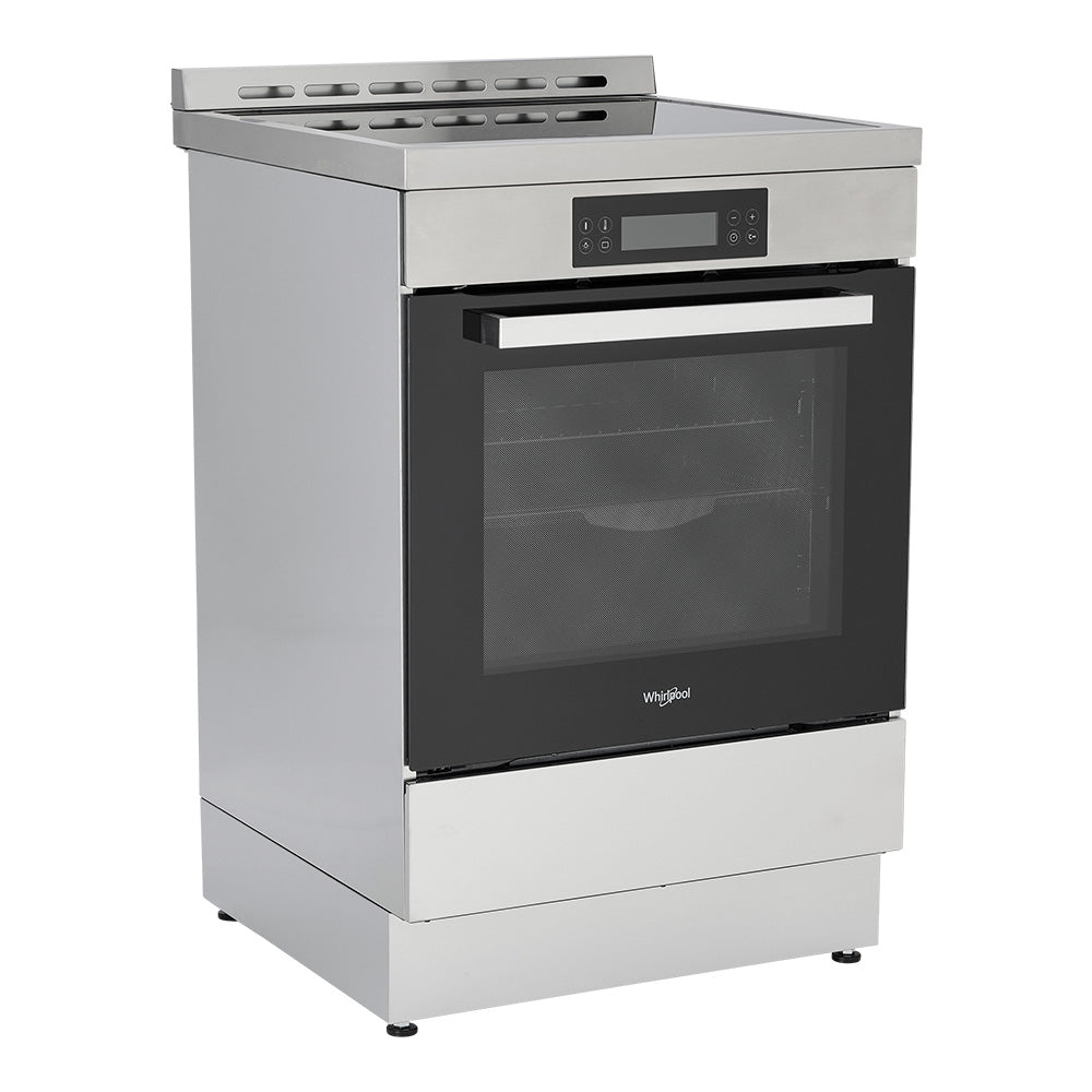 Whirlpool WS68I9SPX 60cm Induction Freestanding Pyrolytic Oven in Inox