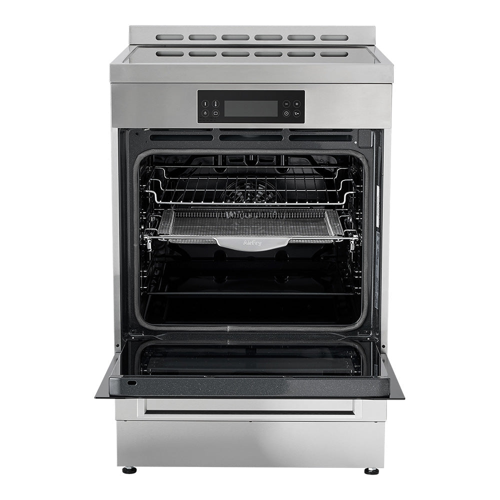 Whirlpool WS68I9SPX 60cm Induction Freestanding Pyrolytic Oven in Inox