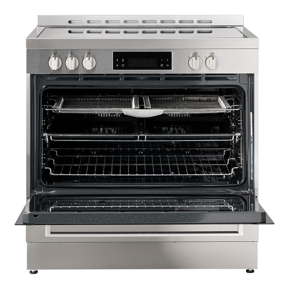 Whirlpool WS91V9KPX 90cm Ceramic Freestanding Oven with Air Fry in Inox