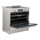 Whirlpool WS91V9KPX 90cm Ceramic Freestanding Oven with Air Fry in Inox