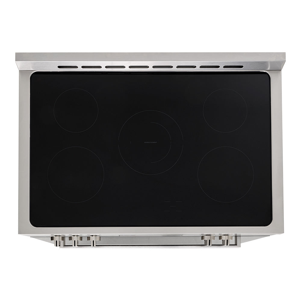 Whirlpool WS91V9KPX 90cm Ceramic Freestanding Oven with Air Fry in Inox