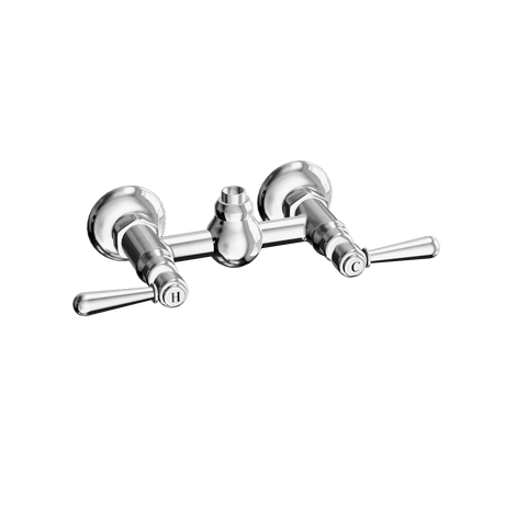 Nicolazzi Z2625 Brenta Exposed Shower Breech with White Lever Handles
